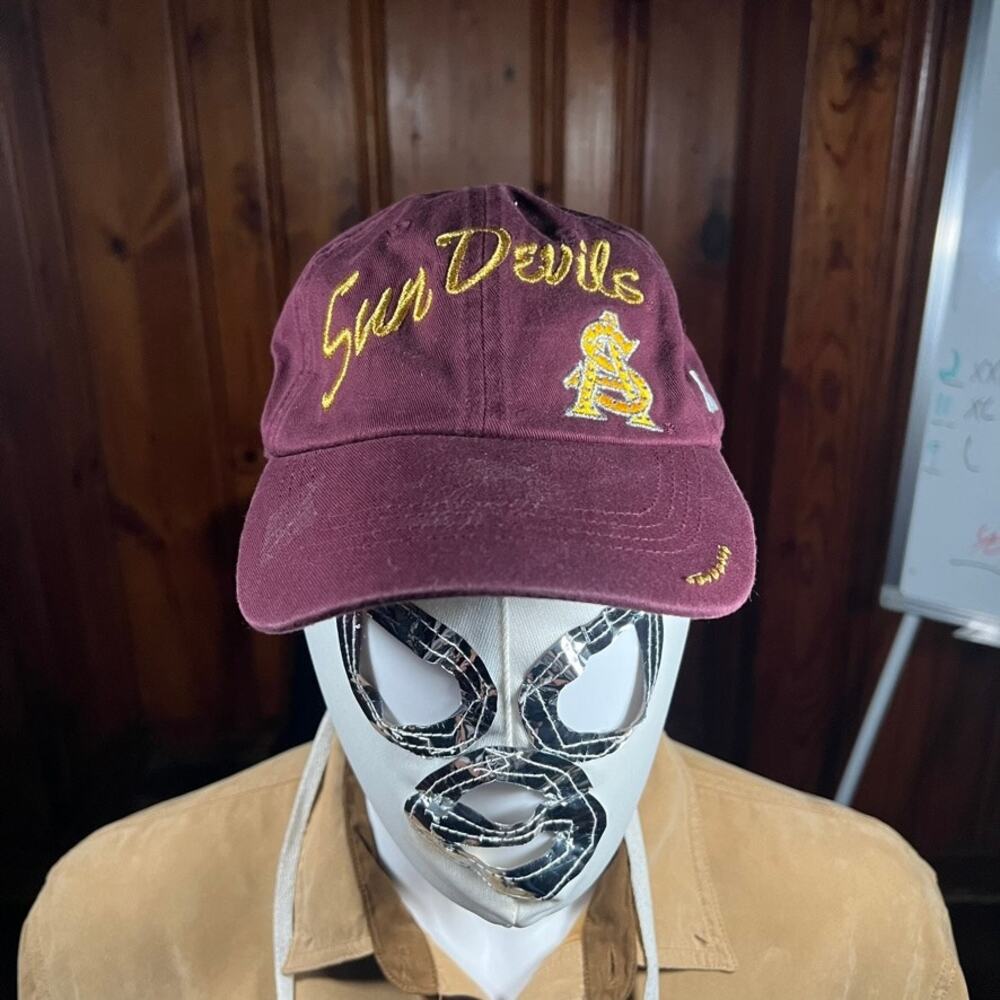 Russell Athletic OS Vintage Sun Devils Cap Maroon Gold 90s College